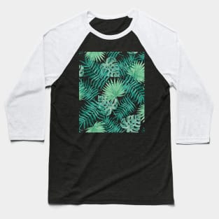 Palm Leaves Pattern Baseball T-Shirt